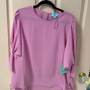 Women’s sz 1x acece pink blouse nwt